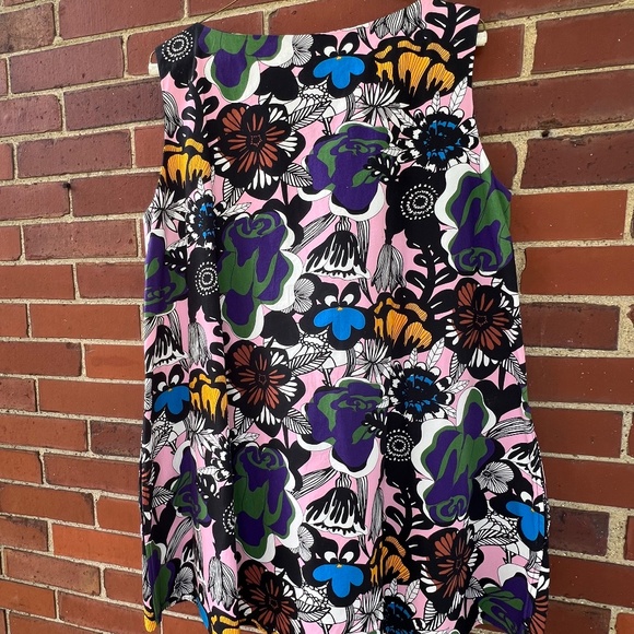 Colorful cotton Merimekko sleeveless dress, size large, - Picture 3 of 7